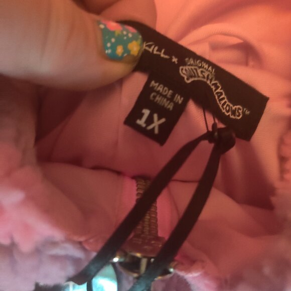 Dolls Kill X Squishmallow cow ear jacket size 1x New - Picture 3 of 5